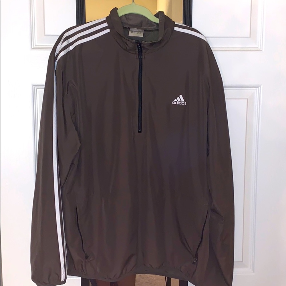 Adidas half zip windbreaker